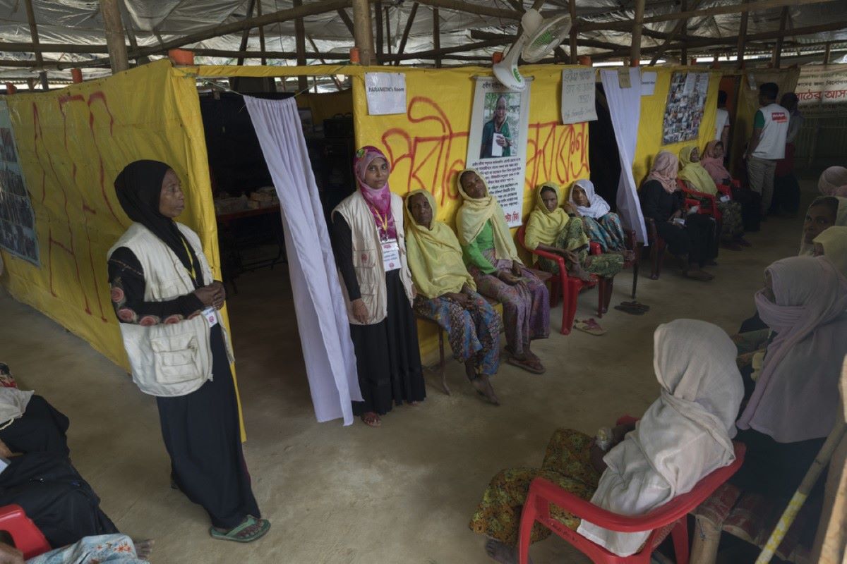 Older Rohingya Refugees in Age International's Age Friendly Space