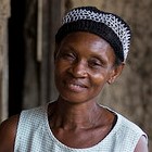 Theresa Monrovia, 55, from Sierra Leone, lives with and cares for her six grandchildren after their parents died from ebola