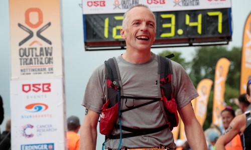 Rob Dewey completed an ironman to raise money for Age International