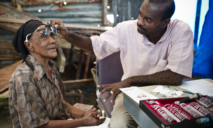 Eye care programme in Haiti 