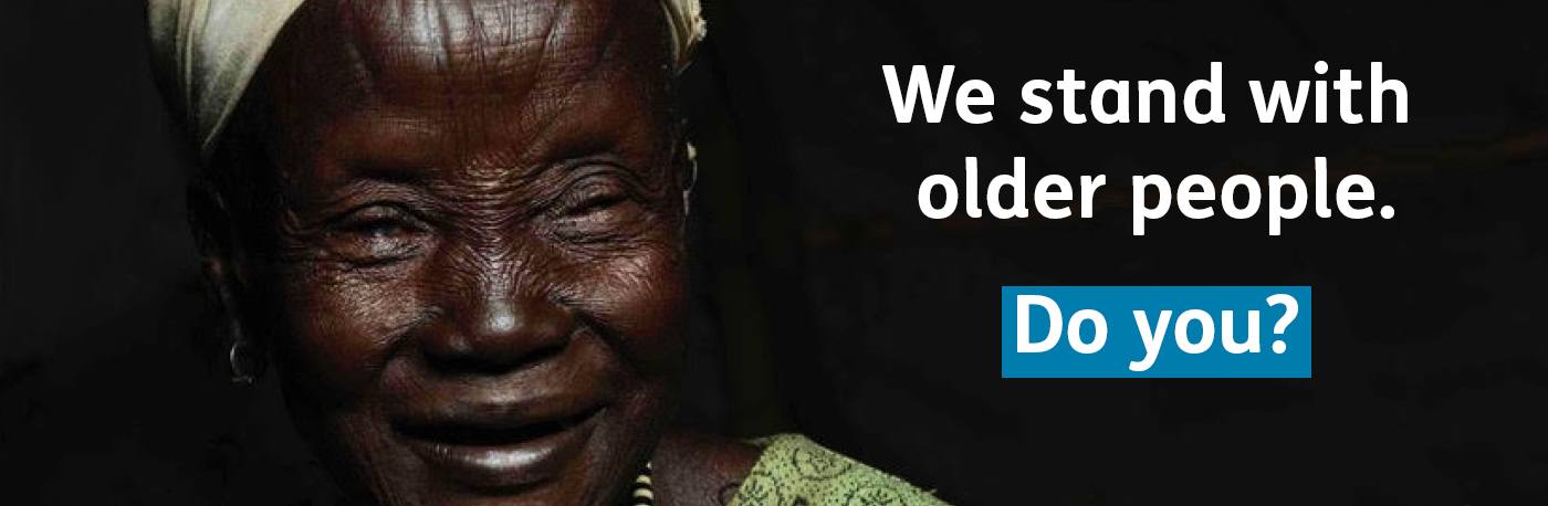 Stand with older people around the world